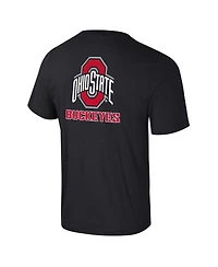 Colosseum Men's Miami Hurricanes Logo Lockup 2-Hit Active Blend T-Shirt