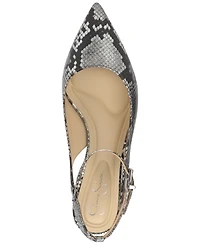 Jessica Simpson Women's Vellana Ankle-Strap Kitten-Heel Pumps
