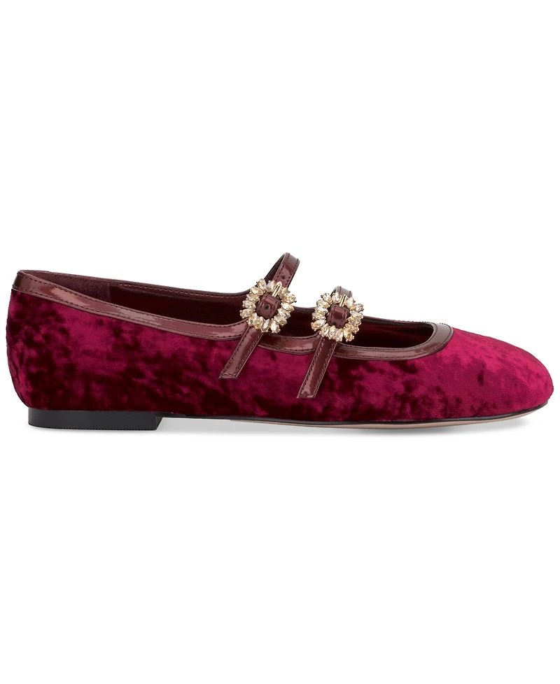 Jessica Simpson Women's Allista Buckle Strappy Ballet Flats