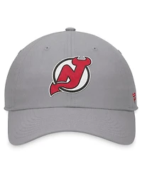 Fanatics Men's Gray New Jersey Devils Extra Time Adjustable Hat