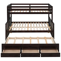 Streamdale Twin-Over-Full Bunk with Trundle & Drawers