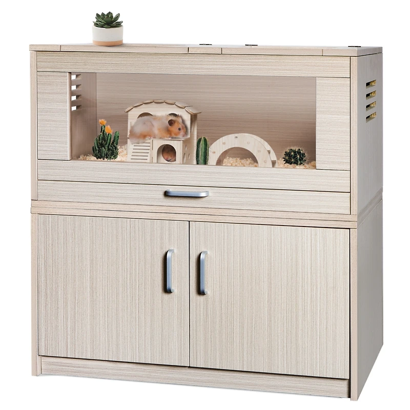 Streamdale Furniture Professional Wooden Pet Houses with Storage Cabinet