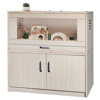 Streamdale Furniture Professional Wooden Pet Houses with Storage Cabinet