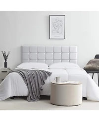 Clara Clark Button Tufted Upholstered Headboard