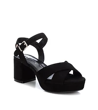 Women's Suede Heeled Platform Sandals By Xti