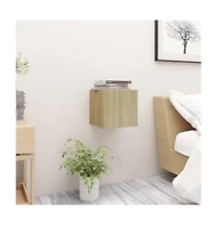 vidaXL Bedside Cabinets 2 pcs Sonoma Oak 12"x11.8"x11.8" Engineered Wood