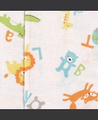 Luvable Friends Infant Cotton Flannel Burp Cloths and Receiving Blankets, 8-Piece, One