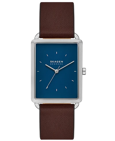 Skagen Men's Hagen Three Hand Brown Pro-Planet Leather 36mm