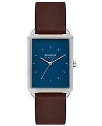 Skagen Men's Hagen Three Hand Brown Pro-Planet Leather 36mm