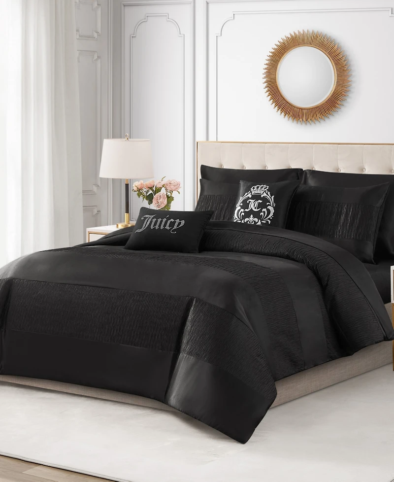 Juicy Couture Glam Night Stripe 5-Pc. Comforter Set, Full/Queen
