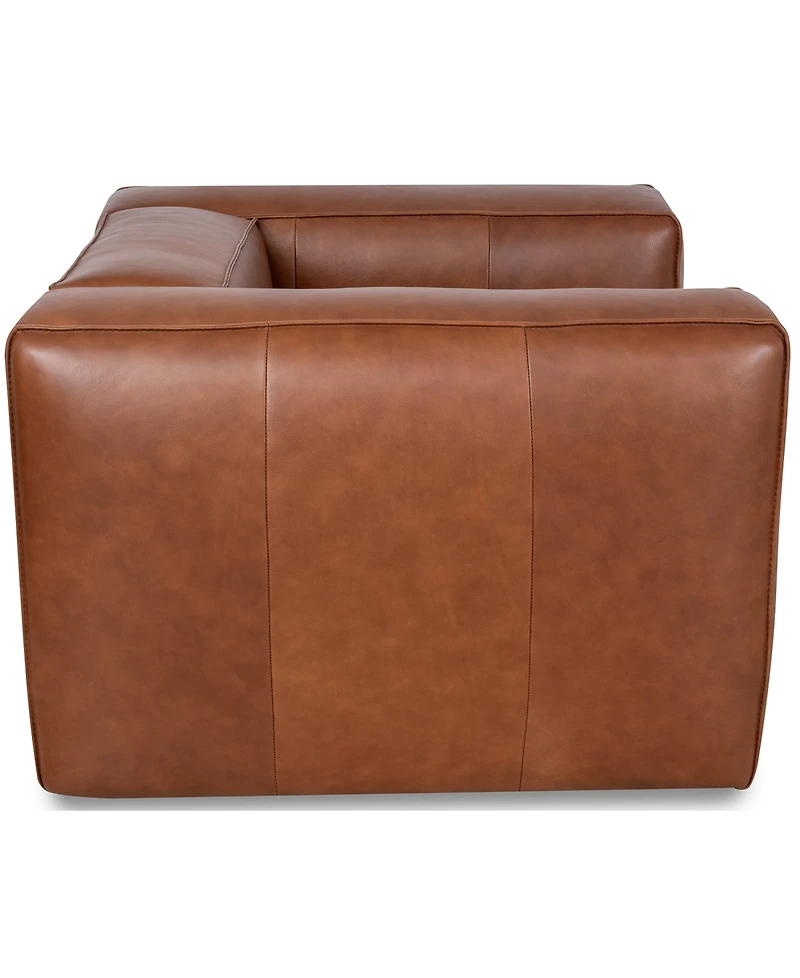 Rutherford Home Amalfy 48" Leather Swivel Chair