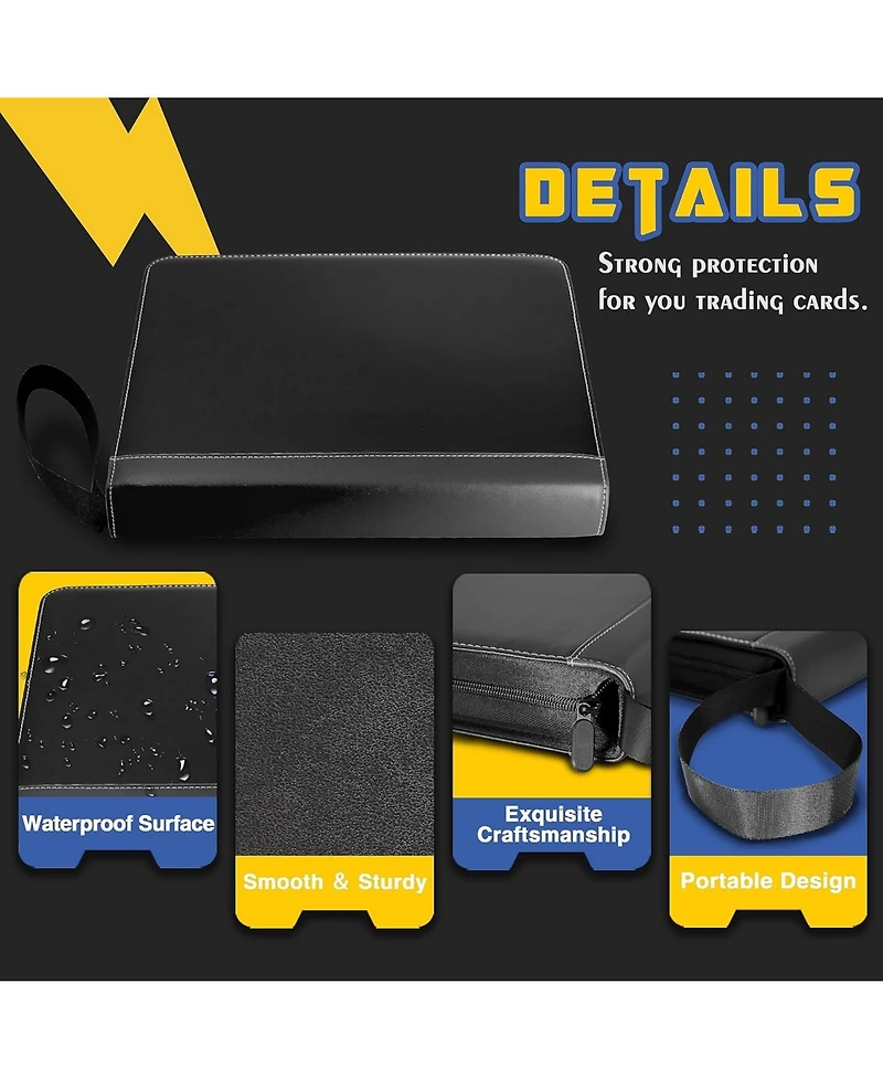 Clovercat 4-Pocket Waterproof Trading Card, Photo Binder: 400 Pockets