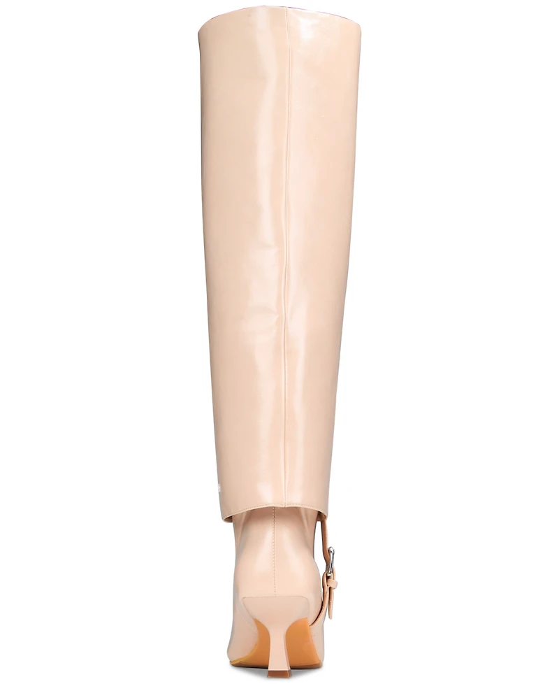 Vaila Shoes Women's Monica Wide-Calf Pointed-Toe Dress Boots Extended Sizes 9-14