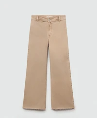 Mango Women's Catherin Culotte High Rise Jeans