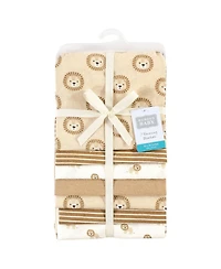 Hudson Baby Cotton Flannel Receiving Blankets, -Pack