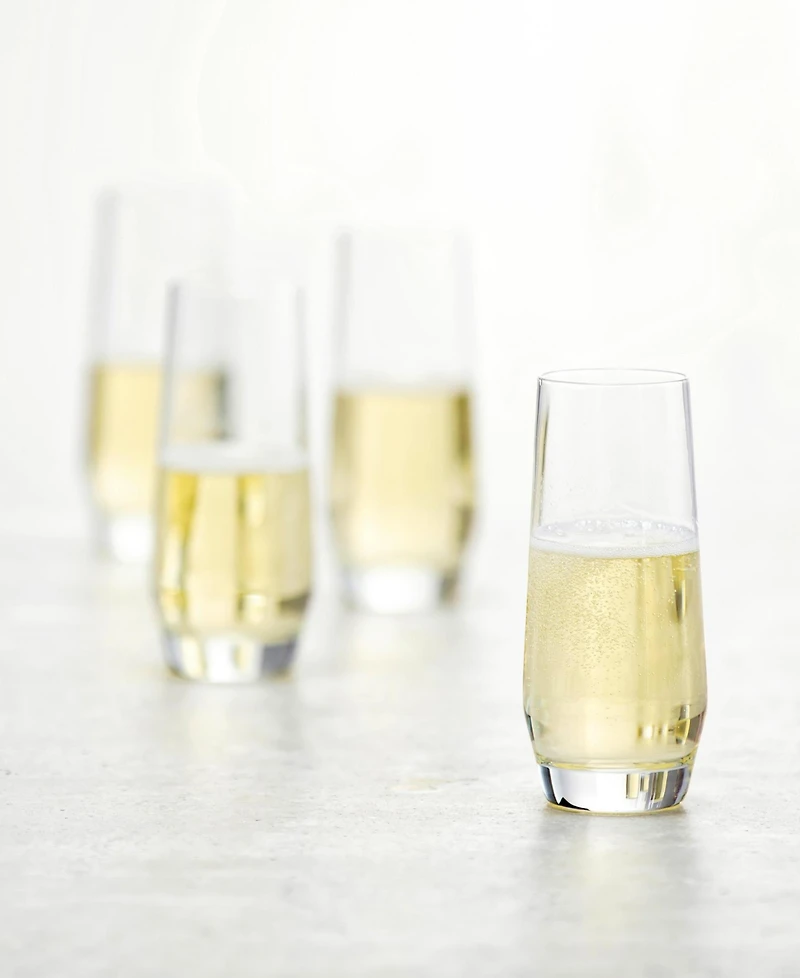 Zwiesel Glas Pure Stemless Champagne Glasses, Set of 6