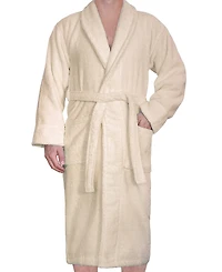 American Soft Linen Lightweight Plush Shawl Collar Bathrobes