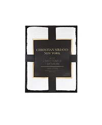 Christian Siriano Solid Bath Towel Set and Robe Gift Box