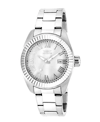 Invicta Women's Angel Quartz 3 Hand White Dial Stainless Steel Bracelet Watch