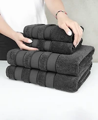 American Soft Linen Salem Premium 100% Turkish Cotton 6 Piece Bath Towel Set