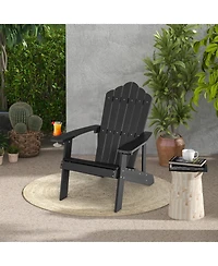 Slickblue Weather Resistant Hips Outdoor Adirondack Chair with Cup Holder