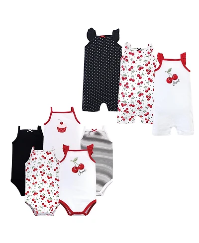 Hudson Baby Girls 8Pc Bodysuits and Rompers