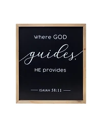 Blessed Decor Set of 2 Beauty and God Plaques for Inspirational Wall Art