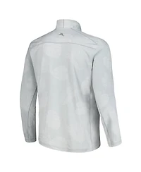 Tommy Bahama Men's Gray New England Patriots Delray Frond IslandZone Half-Zip Sweatshirt