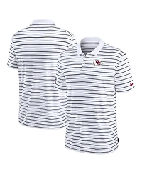 Nike Men's White Kansas City Chiefs Sideline Lock Up Victory Performance Polo Shirt