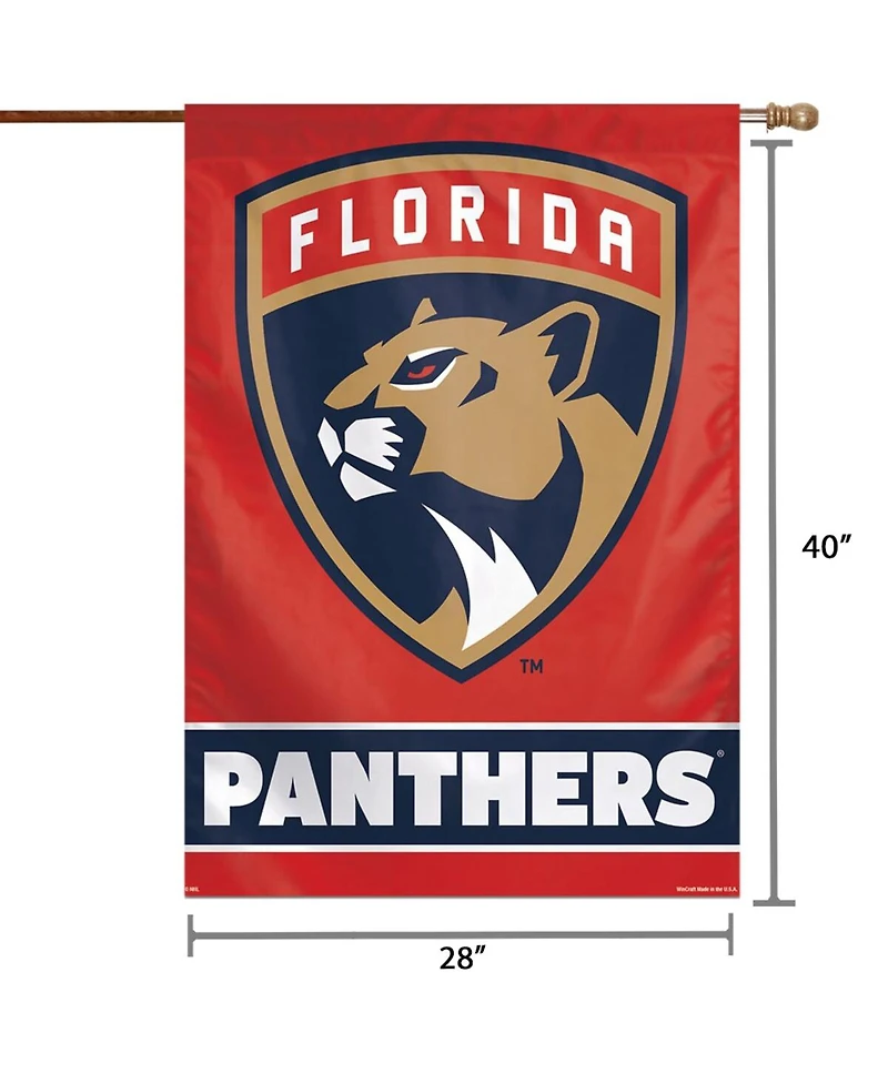 Wincraft Florida Panthers 28" x 40" Wordmark Single-Sided Vertical Banner