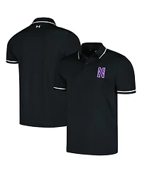 Under Armour Men's Black Northwestern Wildcats T2 Tipped Performance Polo