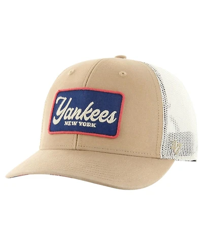 '47 Brand Men's Khaki New York Yankees Glory Daze Trucker Adjustable Hat