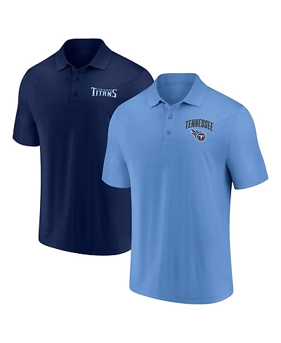 Fanatics Men's Tennessee Titans Lockup Two-Pack Polo Set