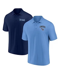 Fanatics Men's Tennessee Titans Lockup Two-Pack Polo Set