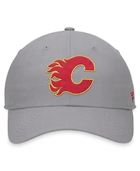 Fanatics Men's Gray Calgary Flames Extra Time Adjustable Hat