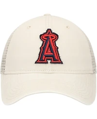 New Era Men's Stone Los Angeles Angels Game Day 9TWENTY Adjustable Trucker Hat