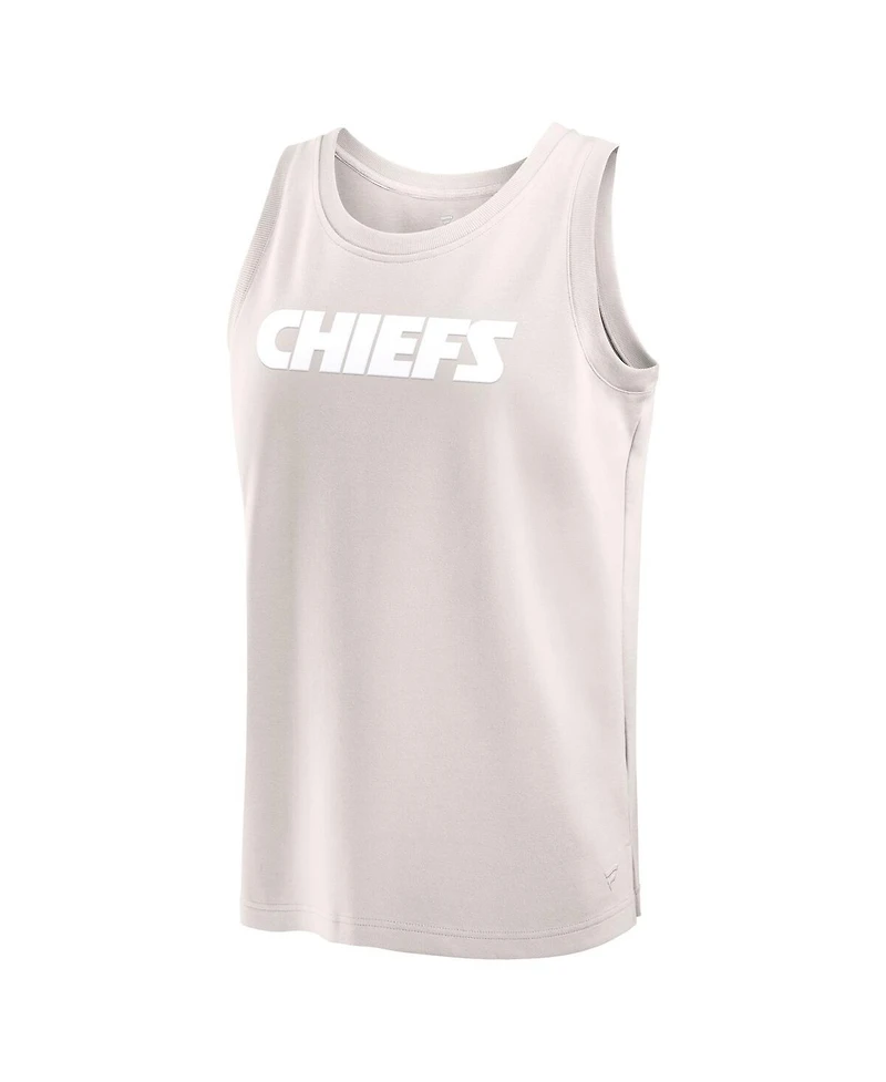 Fanatics Men's Cream Kansas City Chiefs Elements Tank Top