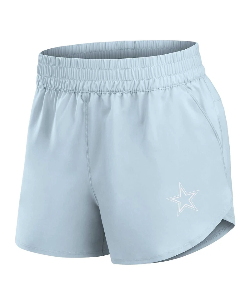 Fanatics Women's Gray Dallas Cowboys Front Office Woven Shorts