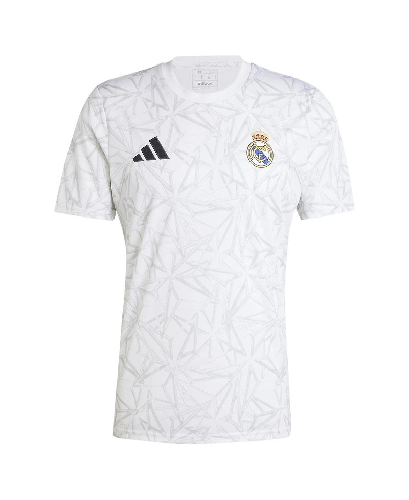 Adidas Men's White Real Madrid 2024/25 Pre-Match Top