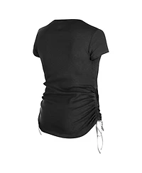 New Era Women's Black Las Vegas Raiders Ruched Side T-Shirt
