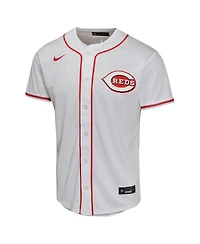 Nike Big Boys and Girls Elly De La Cruz White Cincinnati Reds Home Game Player Jersey