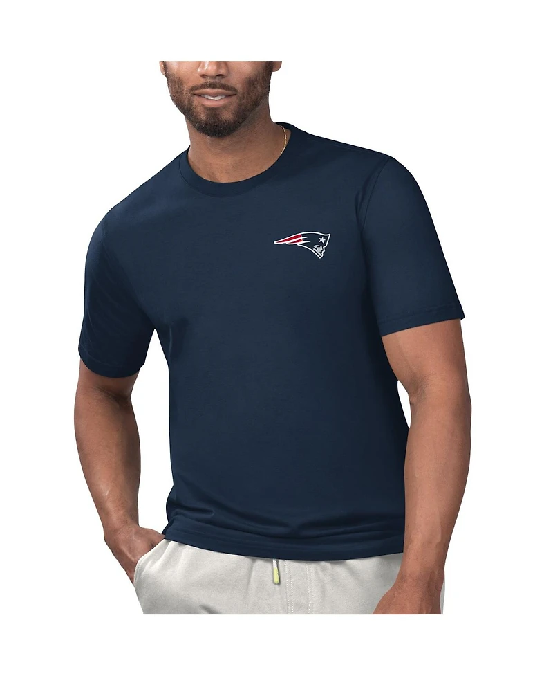 Margaritaville Men's Navy New England Patriots Licensed to Chill T-Shirt