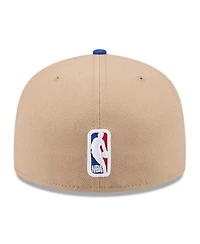 New Era Men's Tan/Blue Detroit Pistons 2024 Nba Draft 59FIFTY Fitted Hat