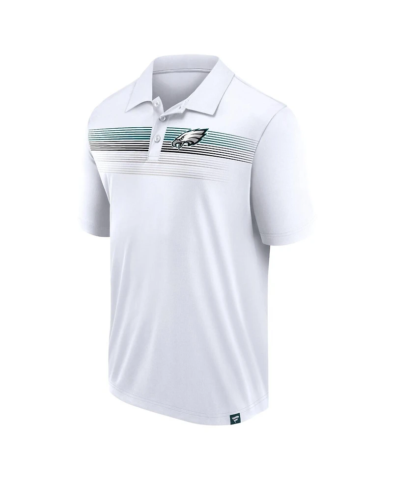 Fanatics Men's White Philadelphia Eagles Big Tall Sublimated Polo