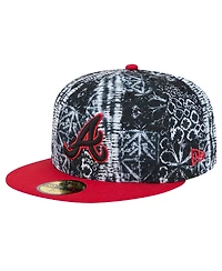 New Era Men's Black Atlanta Braves Sands 59FIFTY Fitted Hat