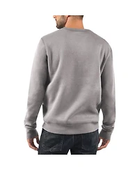 Starter Men's Heather Gray New York Giants 1925 Collection Long Sleeve Pullover Sweatshirt