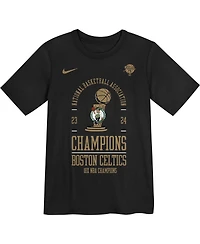Nike Preschool Black Boston Celtics 18-Time Nba Finals Champions Locker Room T-Shirt