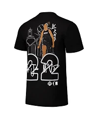 round21 Men's and Women's A'ja Wilson Black Las Vegas Aces Player Illustration T-Shirt