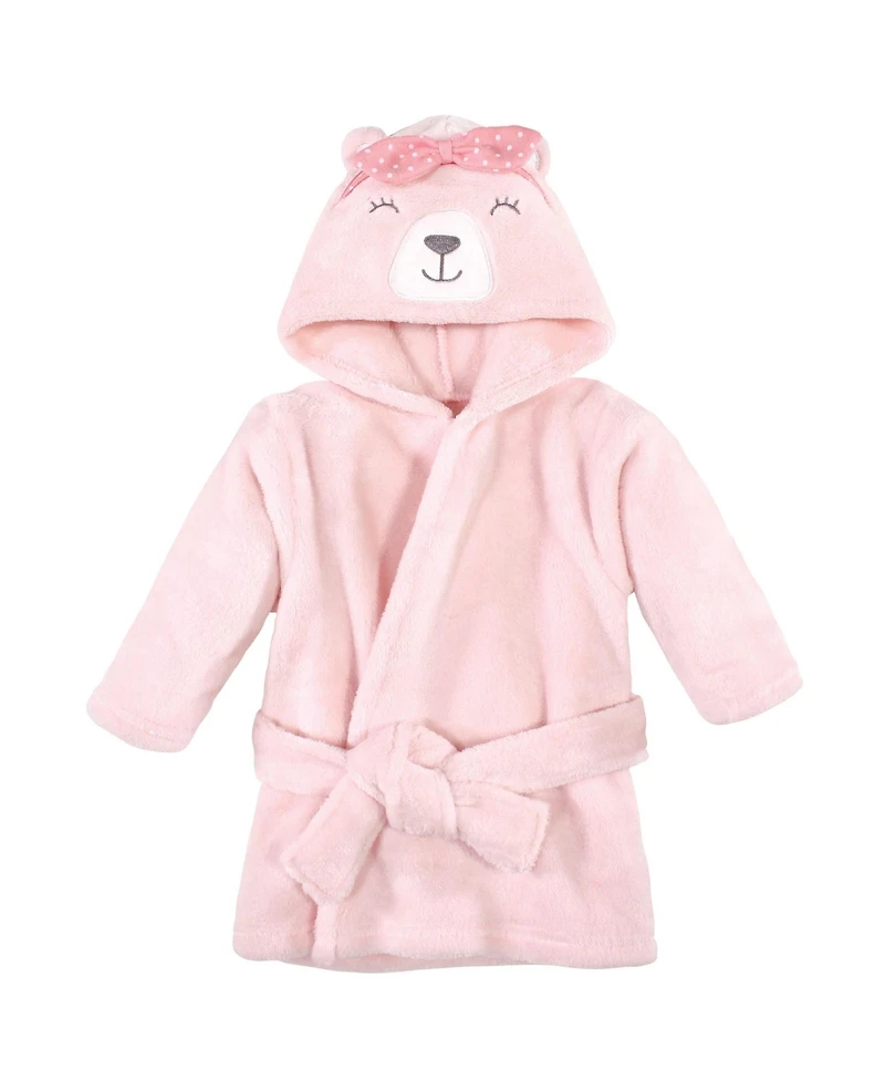Hudson Baby Girls Soft & Fun Animal Character Bathrobe