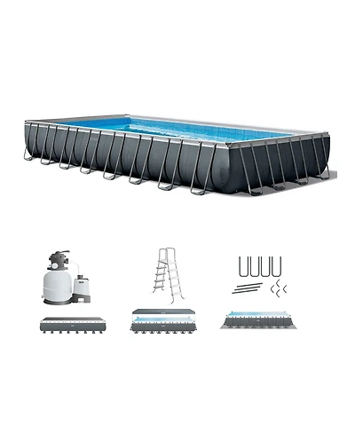 Intex 32' x 16' x 52" Rectangular Ultra Xtr Frame Above Ground Swimming Pool Set